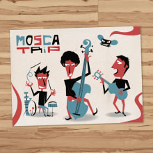 Mosca Trip. Design, Traditional illustration, and Advertising project by Rafa Garcia - 04.21.2010