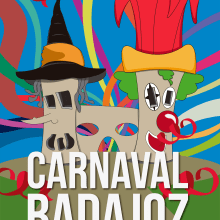 Cartel carnaval Badajoz 2014 . Un proyecto de Diseño e Ilustración de Pablo Fernandez Diez - 02.12.2013