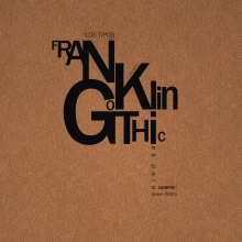 Tipografía I - Desplegable Franklin Gothic. Design projeto de lala - 03.12.2013