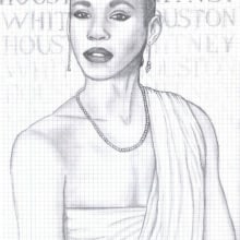 Whitney Houston. Un proyecto de Ilustración tradicional de Maria Martinez - 03.12.2013