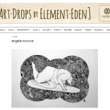 Ilustración publicada para Art Drops de Element Eden. Un proyecto de Diseño, Ilustración tradicional, Publicidad y UX / UI de Ángela Muruve Luna - 09.03.2013