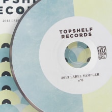 TOPSHELF RECORDS SAMPLER. Design, and Traditional illustration project by Marc Vila - 07.14.2013