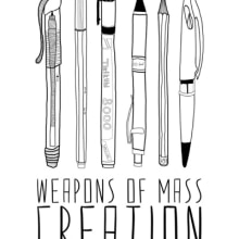 Weapons of mass CREATION. Un proyecto de Diseño y Fotografía de Elena Bárcena Arroyo - 07.12.2013