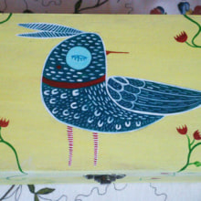 Handmade Birdbox . Projekt z dziedziny Trad, c i jna ilustracja użytkownika Marta Casares - 16.12.2013