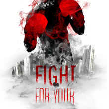 Fight 2013. Design, Traditional illustration, and Advertising project by Domingo Lozano Del Sol - 12.16.2013