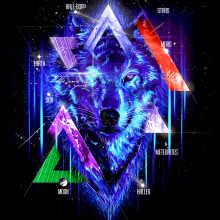 Wolf Night. Design, Traditional illustration, and Advertising project by Domingo Lozano Del Sol - 12.16.2013