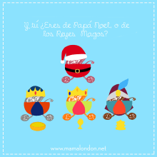 Y tú, ¿eres de Papá Noel o de los Reyes Magos?. Traditional illustration project by Carmen González Rodríguez - 12.19.2013