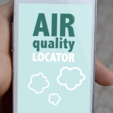 Air quality Locator. Design, Motion Graphics, e UX / UI projeto de Laia Cuberes - 24.04.2013