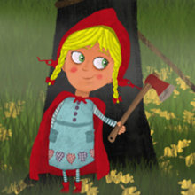 Little Red Riding Hood. Design, Traditional illustration, and Advertising project by Sergio G. Sanz - 12.27.2013
