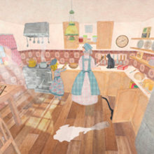 In the Grandma´s Kitchen. Design, and Traditional illustration project by Sergio G. Sanz - 01.14.2013
