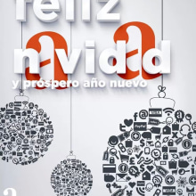 Feliz año nuevo 2014. Un proyecto de Diseño, Ilustración tradicional y Publicidad de ALEJANDRO CALVO TOMAS - 27.12.2013