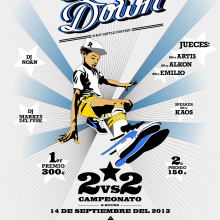 Root Down BBoy Battle Contest. Design, and Traditional illustration project by Nando Feito Baena - 05.29.2013