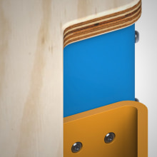 TIZA. Mobiliario escolar.. Un proyecto de Diseño, Instalaciones y 3D de Polenta! - 02.01.2014