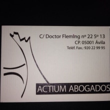ACTIUM ABOGADOS. Un proyecto de Diseño, Ilustración tradicional y Publicidad de Sofía Dávila Laborda - 04.01.2014