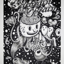 CELEBRAIN THE BRAIN. Un proyecto de Diseño, Ilustración tradicional y Publicidad de óscar gutiérrez gonzález - 06.01.2014