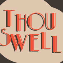  Thou Swell, cartel. Design e Ilustração tradicional projeto de Alex Prellezo - 07.01.2014