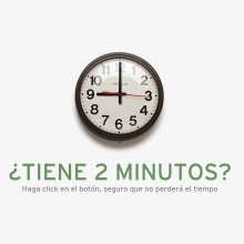 ¿Tiene 2 minutos?. Publicidade projeto de Víctor Merino Gutiérrez - 09.02.2012