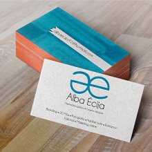 Tarjetas personales Alba Écija. Design, and Advertising project by Alba Écija - 01.10.2014