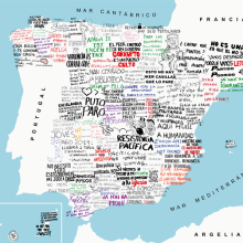 Mapa de España - Reivindicativo. Design e Ilustração tradicional projeto de Raül Roncero - 19.03.2013