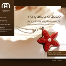 Margarida Aldabó web. Design, e Programação  projeto de Josep M Garcia Gualdo - 20.04.2012