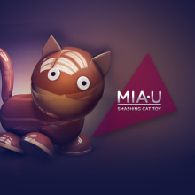 MIA-U the Cat. Design, Traditional illustration, Advertising, and 3D project by Federico Cerdà - 01.20.2014