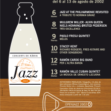 Xàbia Jazz. Traditional illustration, Art Direction, and Graphic Design project by Estudio Lina Vila - 01.22.2014