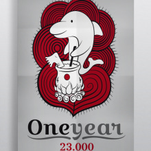Cartel One year 23.000 dead dolphins Ein Projekt aus dem Bereich Design und Traditionelle Illustration von jorge ruiz solis - 09.04.2012