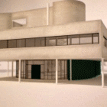 Villa Savoye. Un proyecto de Diseño, Motion Graphics, Cine, vídeo, televisión, 3D, Animación, Arquitectura, Arquitectura interior y Diseño de interiores de Andrea Stinga - 23.01.2014