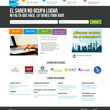 Portal especializado en la búsqueda de formación. Web Design projeto de Manuel Martín Ontanaya - 26.11.2013