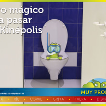 Campaña teaser cines Kinepolis Madrid. Design, Traditional illustration, Advertising, Film, Video, TV, 3D, Animation, Art Direction, Character Design, Graphic Design, and Marketing project by setentaycuatro - 01.28.2014