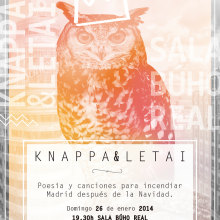 Cartel Knappa. Un proyecto de Música y Diseño gráfico de Raul Garcia Castilla - 28.01.2014