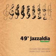 49 Jazzaldía (propuesta). Traditional illustration, Advertising, and Graphic Design project by Pedro López Andradas - 01.29.2014