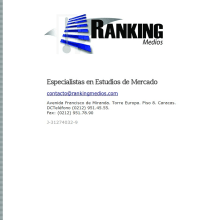 Ranking Medios (landing). Un proyecto de Desarrollo Web de Leonardo Jesús Coronel Perete - 21.09.2012