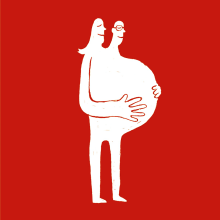 Maternity. Magazine Illustrations.. Un proyecto de Ilustración tradicional de Ina Fiebig - 04.02.2014