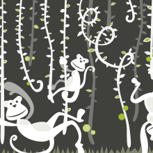 Stupid Monkeys. Ilustração tradicional, Design editorial, e Design gráfico projeto de Marisa Ossorio - 05.02.2014