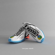 Google Chrome Shoes. Shoe Design project by Jose Luis Torres Arevalo - 02.06.2014