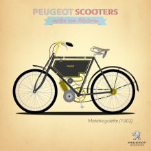Peugeot Scooters. Traditional illustration project by Gorka Basaguren Mendiolea - 02.10.2014