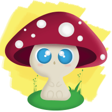 Baby Mushroom . Un proyecto de Ilustración tradicional, Animación y Diseño de personajes de Trixie V - 11.02.2014
