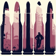 Rambo | First Blood. Ilustração tradicional, e Design gráfico projeto de Javier Vera Lainez - 12.02.2014