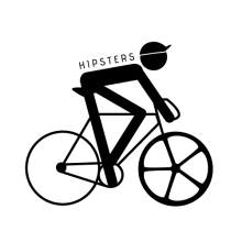 Hipters Logo. Br e ing e Identidade projeto de Maite Artajo - 16.02.2013