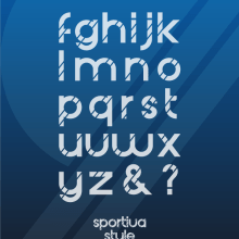 Sportiva Style Type. Tipografia projeto de Nando Feito Baena - 16.02.2014