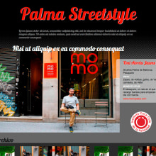 Palma Streetstyle. UX / UI, Web Design, and Web Development project by Carolina Rodríguez - 06.18.2013