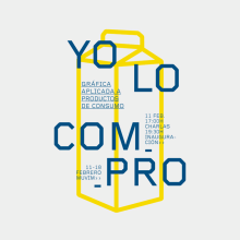 Gráfica exposición YO LO COMPRO. Design gráfico projeto de Nueve Estudio - 20.02.2014
