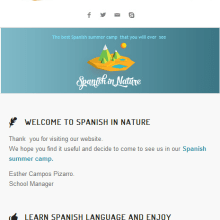 Responsive web design - Spanish in Nature. Programming, and Web Development project by Enrique Sáez Mata - 02.21.2014