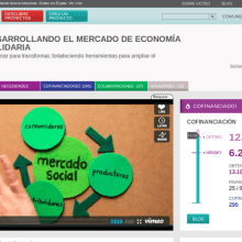 Mercado Social: colaboración  en  la difusión de la campaña de crowdfunding en Goteo. Publicidade projeto de Punto Abierto - 06.11.2012