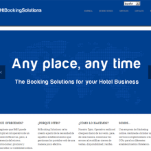Web corporativa de HtBooking Solutions. Educação, Web Design, e Desenvolvimento Web projeto de Punto Abierto - 23.02.2013
