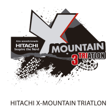 Logo Hitachi X-MOUNTAIN DUATLON-TRIATLON. Br, ing & Identit project by Jose Balaguer Aledon - 01.21.2014