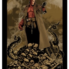 Hellboy. Design de personagens projeto de Gabriel Medina Maestre - 25.10.2013