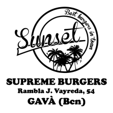 Carta-Menú Sunset Burger. Un proyecto de Diseño y Cocina de Boris Campanyà Llebaria - 26.02.2014