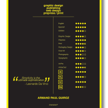 Looking for a Graphic Designer? / Buscas un Diseñador Gráfico?. Un proyecto de Diseño editorial, Diseño gráfico y Packaging de Armand Paul Quiroz - 27.02.2014